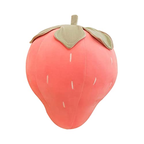 Erdbeerkissen Erdbeerpluppe Kissen weiches fruchtförmige Obst gefülltes Plüschspielzeug Dekorationen für Heimkinder Geschenke Spielzeug (Pink, 40 cm) Reisen von PIUpiuLIANG