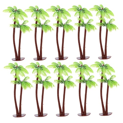 PIUpiuLIANG 10pcs Modellbäume, künstliche Kunststoff-Miniaturbäume, wartungsarme dekorative Architekturanlage für DIY-Handwerksgebäude Model Landschaft Landschaft von PIUpiuLIANG