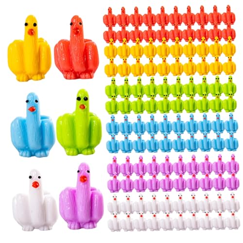PIUpiuLIANG 120pcs Mini Ducks, farbenfrohe lustige winzige Mittelfinger -Ente zum Verstecken und Suchen PIUpiuLIANG 120pcs Mini Ducks, farbenfrohe lustige winzige Mittelfinger -Ente zum Verstecken und Suchen von PIUpiuLIANG