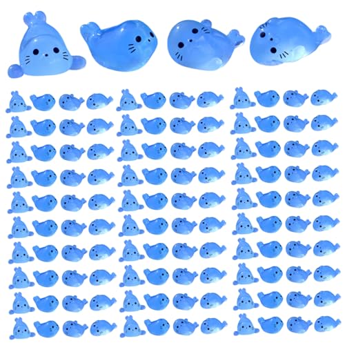PIUpiuLIANG 120pcs Mini Harztiere, Glühen im Dark Seal PUP Mini -Figuren für Miniaturfee Garten Mikrolandschaft Aquarium Fischtank Dekorationsharz Tiere PIUpiuLIANG 120pcs Mini Harztiere, Glühen im Dark Seal PUP Mini -Figuren für Miniaturfee Garten Mikrolandschaft Aquarium Fischtank Dekorationsharz Tiere von PIUpiuLIANG