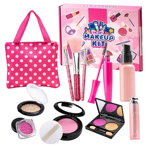 PIUpiuLIANG 12pcs Kleinkind -Make -up -Kit, Trep Play Kids Make -up beinhaltet Accessoires gefälschtes Spiel mit Wave Point Storage Bag für Kinder im Alter von 3+ Geburtstagsgeschenk PIUpiuLIANG 12pcs Kleinkind -Make -up -Kit, Trep Play Kids Make -up beinhaltet Accessoires gefälschtes Spiel mit Wave Point Storage Bag für Kinder im Alter von 3+ Geburtstagsgeschenk von PIUpiuLIANG