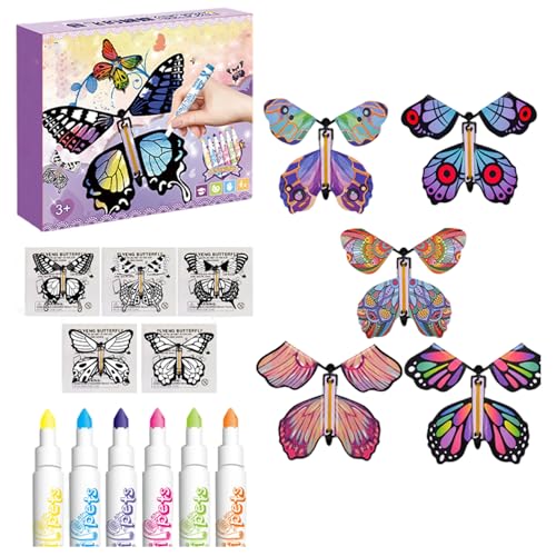 PIUpiuLIANG 16pcs/Set fliegendes Schmetterlinge, Schmetterlings -Kit enthält 6 Pinsel, kreative Wohnkultur für Innenräume, Outdoor PIUpiuLIANG 16pcs/Set fliegendes Schmetterlinge, Schmetterlings -Kit enthält 6 Pinsel, kreative Wohnkultur für Innenräume, Outdoor von PIUpiuLIANG