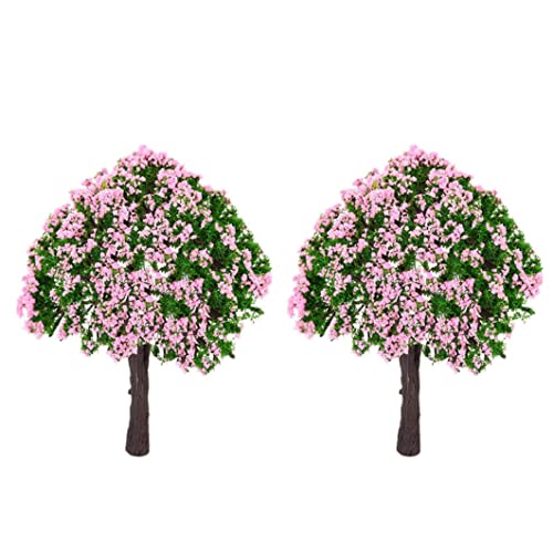 PIUpiuLIANG 2 PCs Miniaturfee Gartenbaum Pflanze Miniaturpuppenhaus Mikrolandschaft DIY BRÜFEN Garten Dekoration Dollhouse Dekoration von PIUpiuLIANG