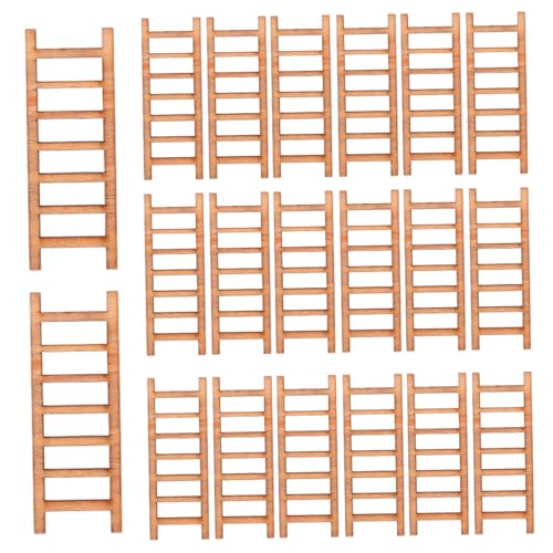 PIUpiuLIANG 20pcs Mini Leiter 0, 87 x 2, 32 Zoll Klassische Mini-Holzleiter Dekorative Puppenhauszubehör für Mikro-Landschafts-Puppenhaus Bonsai PIUpiuLIANG 20pcs Mini Leiter 0, 87 x 2, 32 Zoll Klassische Mini-Holzleiter Dekorative Puppenhauszubehör für Mikro-Landschafts-Puppenhaus Bonsai von PIUpiuLIANG