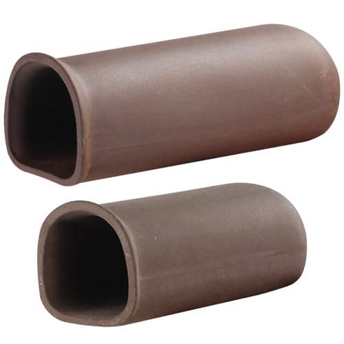 PIUpiuLIANG 2pcs Aquariumhöhle für Wassertiere zum Züchten, dekorative Keramik -Garnelenhöhle, Glatte einfache multifunktionale Garnelen -Versteck für & kleine Aquariumfische von PIUpiuLIANG