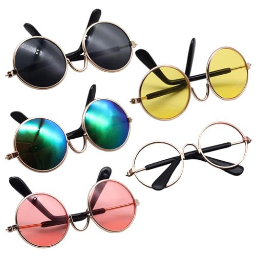 PIUpiuLIANG 5 Paar Dollbrille Klassische Retro -Metall -Mini -Spielzeuggläser DIY Dekorative Mini -Sonnenbrille für Puppenhandwerk Cosplay -Foto -Requisiten PIUpiuLIANG 5 Paar Dollbrille Klassische Retro -Metall -Mini -Spielzeuggläser DIY Dekorative Mini -Sonnenbrille für Puppenhandwerk Cosplay -Foto -Requisiten von PIUpiuLIANG