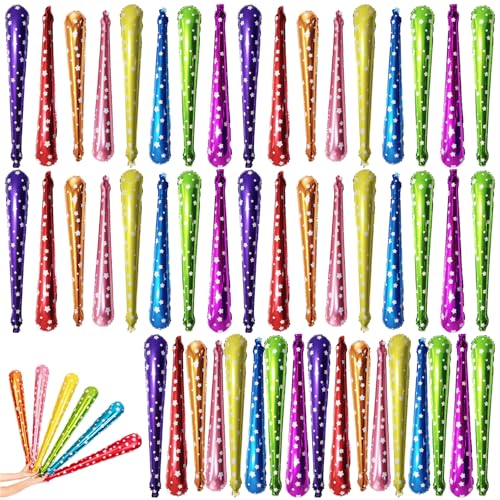 PIUpiuLIANG 50pcs -Lärmhersteller für Sportveranstaltungen, aufblasbare Plastikdonnernstöcke, helle Boom -Sticks, niedliche Print -Cheer -Lärmhersteller, Wiederverwendbare Partyzubehör PIUpiuLIANG 50pcs -Lärmhersteller für Sportveranstaltungen, aufblasbare Plastikdonnernstöcke, helle Boom -Sticks, niedliche Print -Cheer -Lärmhersteller, Wiederverwendbare Partyzubehör von PIUpiuLIANG