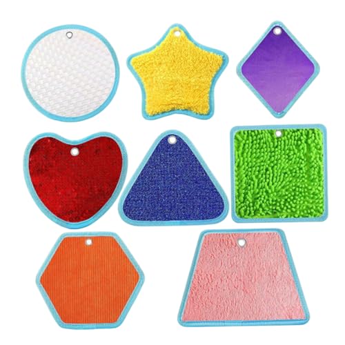 PIUpiuLIANG 8pcs sensorische Matten, empfundene strukturierte sensorische Spielzeuge, Hangable und Komfort für Kinder, autistische Kinder, Babys, Kleinkindzappungsaktivität PIUpiuLIANG 8pcs sensorische Matten, empfundene strukturierte sensorische Spielzeuge, Hangable und Komfort für Kinder, autistische Kinder, Babys, Kleinkindzappungsaktivität von PIUpiuLIANG