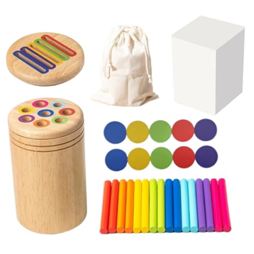 PIUpiuLIANG Farbsortiers sensorisches Spielzeug, 2 in 1 Formsortierung mit Aufbewahrungsbeutel, Hand-Auge-Koordination Holzmontessori Spielzeug für Kinder 3 Jahreend PIUpiuLIANG Farbsortiers sensorisches Spielzeug, 2 in 1 Formsortierung mit Aufbewahrungsbeutel, Hand-Auge-Koordination Holzmontessori Spielzeug für Kinder 3 Jahreend von PIUpiuLIANG