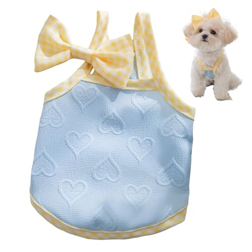 PIUpiuLIANG Hundekleidung, atmungsaktive ärmellose kleine Hundekleidung, süßes Herz Haustier mit Bug, für kleine Hunde 2, 5-4 kg PIUpiuLIANG Hundekleidung, atmungsaktive ärmellose kleine Hundekleidung, süßes Herz Haustier mit Bug, für kleine Hunde 2, 5-4 kg von PIUpiuLIANG