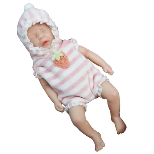 PIUpiuLIANG Mini Silicon Baby, 6 Zoll weiche Flexible Silikon -Babypuppe, realistische Mini -Babys mit Kleidung, magnetischer Schnuller, Flasche für Kindergeschenke, Mädchen PIUpiuLIANG Mini Silicon Baby, 6 Zoll weiche Flexible Silikon -Babypuppe, realistische Mini -Babys mit Kleidung, magnetischer Schnuller, Flasche für Kindergeschenke, Mädchen von PIUpiuLIANG