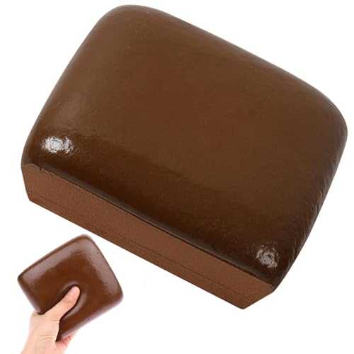 PIUpiuLIANG Spannungsspielzeug Brot geformt 4, 9 x 4, 9 Quadrat -Squeeze -Spielzeug widerstandsfähige PU niedlich glänzend duftbare Dekompressionsspielzeug für Erwachsene Squeeze von PIUpiuLIANG