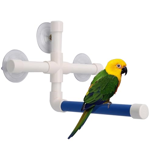 PIUpiuLIANG Vogeldusche Barch mit Saugnäpfeln, Plastikrohr-Vogelständer für Papageien, Mehrzweck-Barsch-Käfig-Zubehör für, Kakadu, Maas, Papagei, Sichtweite der Dusche PIUpiuLIANG Vogeldusche Barch mit Saugnäpfeln, Plastikrohr-Vogelständer für Papageien, Mehrzweck-Barsch-Käfig-Zubehör für, Kakadu, Maas, Papagei, Sichtweite der Dusche von PIUpiuLIANG