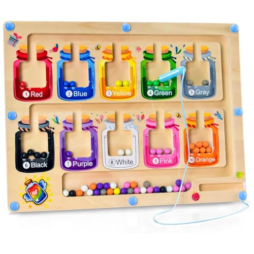 PIWOSGOL Montessori Spielzeug Magnetspiel Labyrinth,Holzspielzeug Kinderspielzeug Lernspiele, Magnet Spielzeug Kinder Motorikspielzeug Sortierspiel Geschenk für Mädchen Jungen 2 3 4 5 6 Jahre alt PIWOSGOL Montessori Spielzeug Magnetspiel Labyrinth,Holzspielzeug Kinderspielzeug Lernspiele, Magnet Spielzeug Kinder Motorikspielzeug Sortierspiel Geschenk für Mädchen Jungen 2 3 4 5 6 Jahre alt von PIWOSGOL