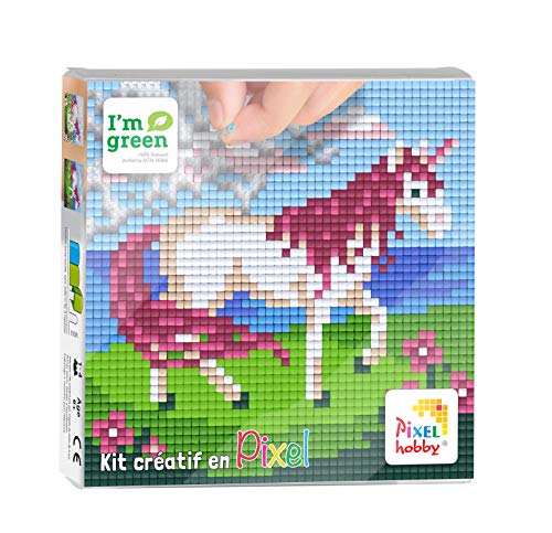 PIXEL- Bild zum Basteln, 12 x 12 cm, Einhorn, PX44012 von PIXEL