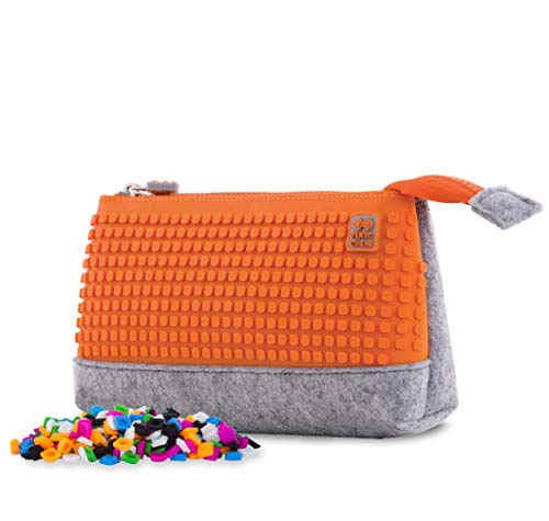 PIXIE CREW, Federmäppchen, Schlampermäppchen, Etui für Kinder, Praktische Verpackung für Schreibwaren, 20,3 x 12 x 3,7 cm, Orange PIXIE CREW, Federmäppchen, Schlampermäppchen, Etui für Kinder, Praktische Verpackung für Schreibwaren, 20,3 x 12 x 3,7 cm, Orange von PIXIE CREW