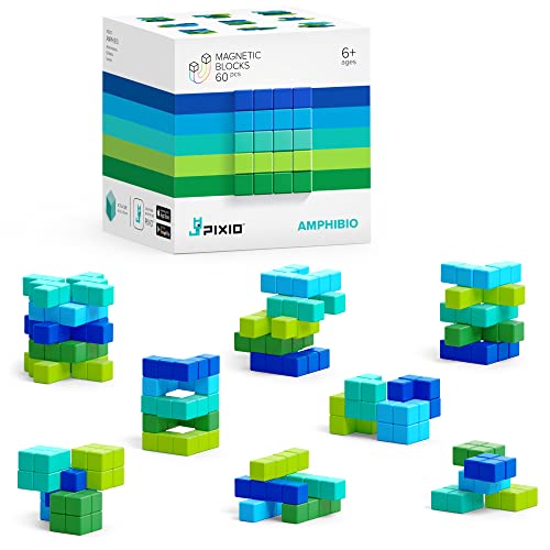 PIXIO Amphibio - Winzige magnetische Bausteine im Pixel-Art-Stil mit kostenloser App - 8 mm Bauwürfel mit 6 Innenmagneten - Kreatives Spielzeug ab 6 Jahre Jungen und Mädchen PIXIO Amphibio - Winzige magnetische Bausteine im Pixel-Art-Stil mit kostenloser App - 8 mm Bauwürfel mit 6 Innenmagneten - Kreatives Spielzeug ab 6 Jahre Jungen und Mädchen von PIXIO