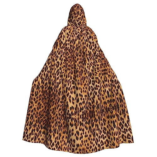 PIXOLE Traditioneller Weihnachtswichtel-Druck, für Herren und Damen, Kapuzenumhang, 150 cm, Umhang, für Weihnachten, Halloween, Cosplay-Kostüme, leopardenmuster, One size PIXOLE Traditioneller Weihnachtswichtel-Druck, für Herren und Damen, Kapuzenumhang, 150 cm, Umhang, für Weihnachten, Halloween, Cosplay-Kostüme, leopardenmuster, One size von PIXOLE