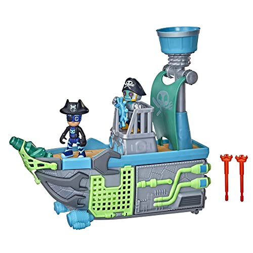 PJ MASKS Sky Pirate Battleship Preschool Toy, Vehicle Playset with 2 Action Figures for Kids Ages 3 and Up Multicolor F36655L0 von PJ MASKS