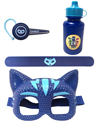PJ Masks Catboy - Adventureset 4 TLG. bestehend aus: Trinkflasche, Kopfhörer, Maske, Slap-Armband in Geschenkpackung 38,6x5,5x28,7 cm von Joytoy