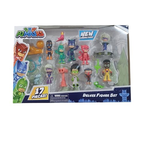 PJ Masks Deluxe-Figuren-Set, 17-teilig, mit neuen Figuren. von PJ MASKS