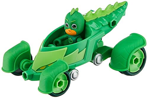 PJ Masks F2130 Disney Geckomobil Vorschulspielzeug, Geckos Fahrzeug mit Gecko Action-Figur für Kinder ab 3 Jahren von PJ Masks