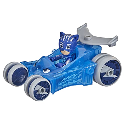 PJ Masks Animal Power, Katzenflitzer, Fahrzeug und Gelenkfigur Yoyo, Vorschulspielzeug für Kinder, ab 3 Jahren, Mehrfarbig von PJ Masks