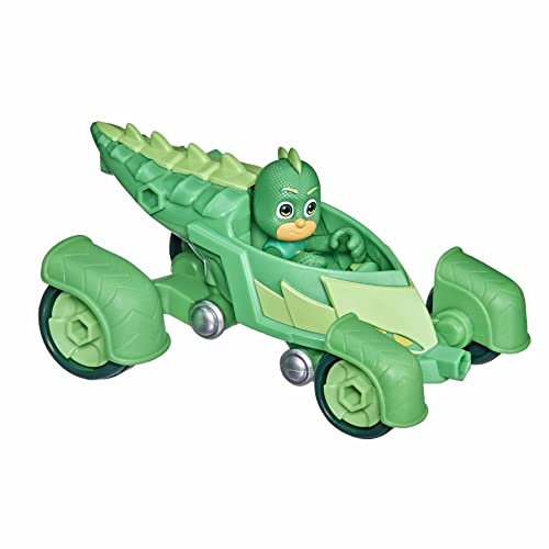 PJ Masks Geckomobil Vorschulspielzeug, Geckos Fahrzeug mit Gecko Action-Figur für Kinder ab 3 Jahren von PJ Masks