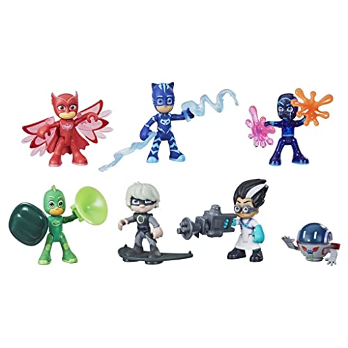 PJ Masks Helden & Schurken Figurenset Vorschulspielzeug, 7 Action-Figuren mit 10 Accessoires, ab 3 Jahren, F2096 PJ Masks Helden & Schurken Figurenset Vorschulspielzeug, 7 Action-Figuren mit 10 Accessoires, ab 3 Jahren, F2096 von PJ Masks