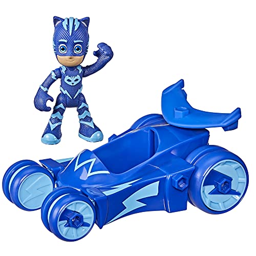 PJ Masks Katzenflitzer Vorschulspielzeug, Heldenfahrzeug mit Catboy Action-Figur für Kinder ab 3 Jahren von PJ Masks