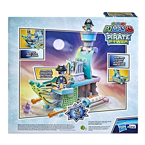 PJ Masks Sky Pirat Schlachtschiff Vorschulspielzeug Fahrzeug Spielset mit 2 Actionfiguren für Kinder ab 3 Jahren, F36655L0, Mehrfarbig von PJ Masks