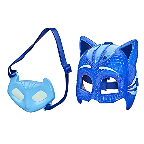PJ Masks Catboy Luxus-Heldenmaske, Verkleidungsspielzeug, Maske mit Lichtern und Catboy-Amulett für Kinder ab 3 Jahren von PJ Masks