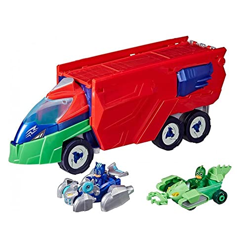 PJ MASKS PJ Launching Seeker Preschool Toy, Transforming Vehicle Playset with 2 Cars, 2 Action Figures, and More, for Kids Ages 3 and Up von PJ Masks