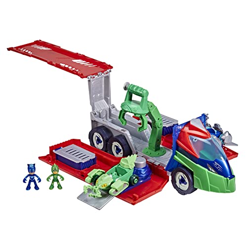 PJ MASKS PJ Launching Seeker Preschool Toy, Transforming Vehicle Playset with 2 Cars, 2 Action Figures, and More, for Kids Ages 3 and Up von PJ Masks