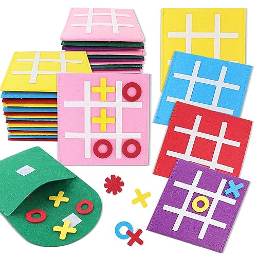 PJDRLLC Partygeschenke für Kinder: Tic Tac Toe Brettspiele – Reisespielzeug für Geburtstag, Valentinstag, Weihnachten (30 Stück) von PJDRLLC