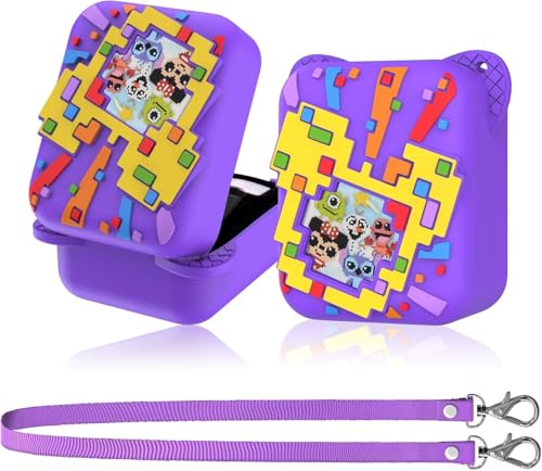 PKKP Silikon Schutz Tasche für Bitzee Digital Haustier, rutschfeste Silikonhülle mit Handschlaufe, Tragetasche für Bitzee Digital Pet Interaktives Spielzeug (Lila, für Bitzee Disney) PKKP Silikon Schutz Tasche für Bitzee Digital Haustier, rutschfeste Silikonhülle mit Handschlaufe, Tragetasche für Bitzee Digital Pet Interaktives Spielzeug (Lila, für Bitzee Disney) von PKKP