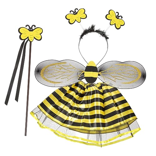 PLAFOPE 1 Set Performance Kleidung Bienen Cosplay Flügel Requisiten Partyzubehör Cosplay Bienenflügel Bienenkostüm Für Kinder Bienen Requisitenflügel Bienen Bühnenleistungs von PLAFOPE