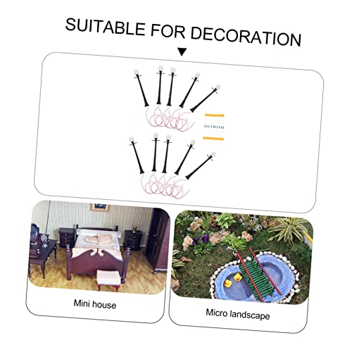 PLAFOPE 10 Stück Maßstab Weißlicht LED Kompakte Mini Straßenlampen für DIY Puppenhaus Sandtisch und Mikro-Landschaft Dekoration PLAFOPE 10 Stück Maßstab Weißlicht LED Kompakte Mini Straßenlampen für DIY Puppenhaus Sandtisch und Mikro-Landschaft Dekoration von PLAFOPE