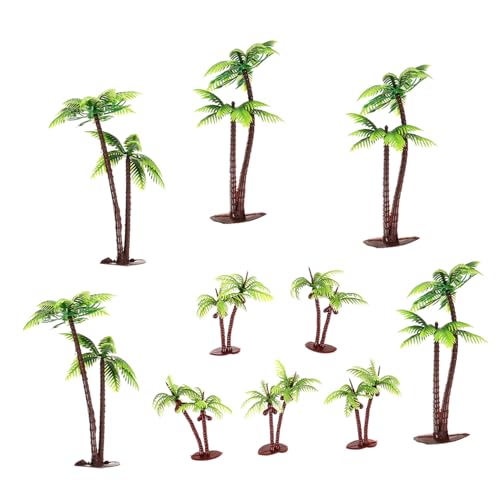 PLAFOPE 10 Stück Teiliges Miniatur Kokospalmen Modellset aus Stabilem Kunststoff Realistische Landschaftsbäume für Sandtisch Dekoration DIY Micro Scenery Zubehör Langlebig und Vielseitig PLAFOPE 10 Stück Teiliges Miniatur Kokospalmen Modellset aus Stabilem Kunststoff Realistische Landschaftsbäume für Sandtisch Dekoration DIY Micro Scenery Zubehör Langlebig und Vielseitig von PLAFOPE
