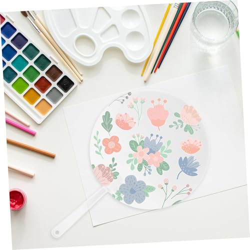 PLAFOPE 10 Stück Teiliges Rundes Transparent Blanko DIY Malfächer Vielseitig Einsetzbar für Bühne Tanz Partydeko und Sommer Einfache Montage Tragbar Dekorativ PLAFOPE 10 Stück Teiliges Rundes Transparent Blanko DIY Malfächer Vielseitig Einsetzbar für Bühne Tanz Partydeko und Sommer Einfache Montage Tragbar Dekorativ von PLAFOPE