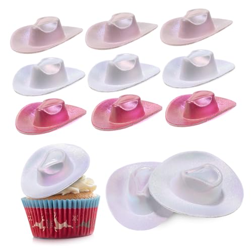 PLAFOPE 12 Stück Teiliges Mini Cowboy Hüte Bunte Mini Cowgirl Hüte in Leuchtenden Farben für Puppen Vielseitige Dekoration und Haaraccessoire Leicht und Komfortabel Modisch und Langlebig von PLAFOPE