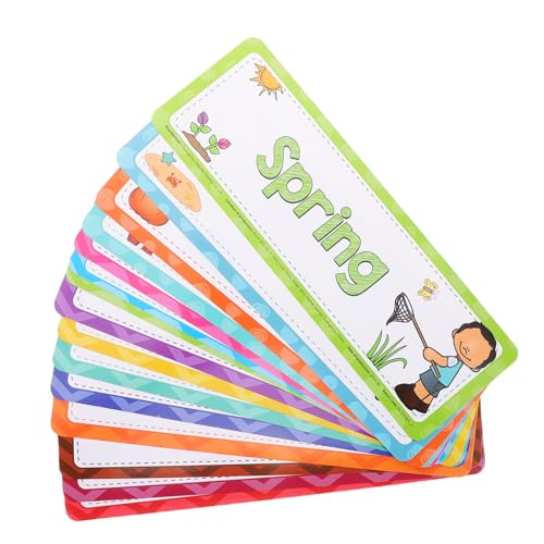 PLAFOPE 16 Stück Teiliges Englisches Monats und Saison Lernkartenset für Bunte Langlebige Flashcards für Kindergarten und Zuhause Unterstützt Sprachentwicklung und Wortschatzaufbau PLAFOPE 16 Stück Teiliges Englisches Monats und Saison Lernkartenset für Bunte Langlebige Flashcards für Kindergarten und Zuhause Unterstützt Sprachentwicklung und Wortschatzaufbau von PLAFOPE