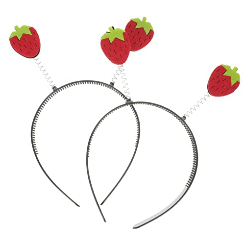PLAFOPE 2 Stück Erdbeer Stirnband für Süße Haaraccessoires für Kostümpartys Karneval und Geburtstagsfeiern Weiches Material für Frucht Themen Dress Up PLAFOPE 2 Stück Erdbeer Stirnband für Süße Haaraccessoires für Kostümpartys Karneval und Geburtstagsfeiern Weiches Material für Frucht Themen Dress Up von PLAFOPE
