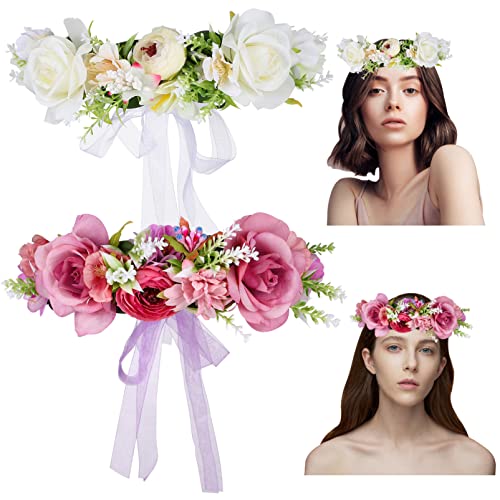 PLAFOPE 2 Stück Handgemachtes Blumen Haarband mit Großen Rosen für Hochzeiten Partys und Cosplay Attraktives Kopfschmuck Accessoire für Unvergessliche Erinnerungen PLAFOPE 2 Stück Handgemachtes Blumen Haarband mit Großen Rosen für Hochzeiten Partys und Cosplay Attraktives Kopfschmuck Accessoire für Unvergessliche Erinnerungen von PLAFOPE