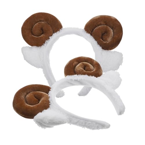 PLAFOPE 2 Stück Lustiges Schaf-horn-stirnband Halloween Haarreif Cartoon Kostüm Party Zubehör für Fotoshooting und Fasching von PLAFOPE
