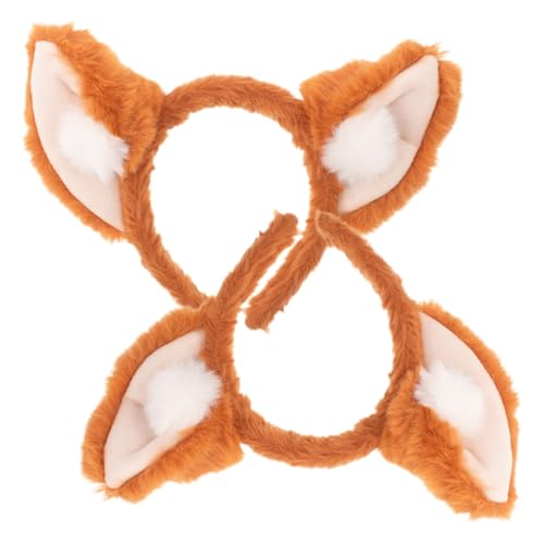 PLAFOPE 2 Stück Plüsch Stirnband mit Beweglichen Fuchsohren Weiches Elastisches Kopfband für Damen Bequemes Hautfreundliches Material für Party Cosplay und Alltag PLAFOPE 2 Stück Plüsch Stirnband mit Beweglichen Fuchsohren Weiches Elastisches Kopfband für Damen Bequemes Hautfreundliches Material für Party Cosplay und Alltag von PLAFOPE