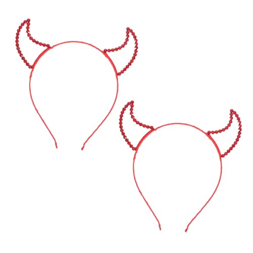 PLAFOPE 2 Stück Rote Teufelshörner Stirnband mit Funkelnden Strasssteinen Halloween Kopfschmuck für Erwachsene Stilvolles Tragbares Party Accessoire für Kostüme und Karneval PLAFOPE 2 Stück Rote Teufelshörner Stirnband mit Funkelnden Strasssteinen Halloween Kopfschmuck für Erwachsene Stilvolles Tragbares Party Accessoire für Kostüme und Karneval von PLAFOPE