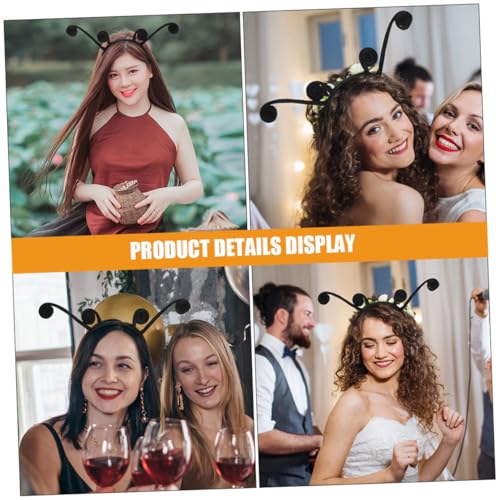 PLAFOPE 2 Stück Teiliges Antennen stirnband für Damen Detailreiches Party haarband für Halloween Cosplay und Maskenball Verspieltes Bühnen accessoire Antennen design für Kostümfeiern PLAFOPE 2 Stück Teiliges Antennen stirnband für Damen Detailreiches Party haarband für Halloween Cosplay und Maskenball Verspieltes Bühnen accessoire Antennen design für Kostümfeiern von PLAFOPE
