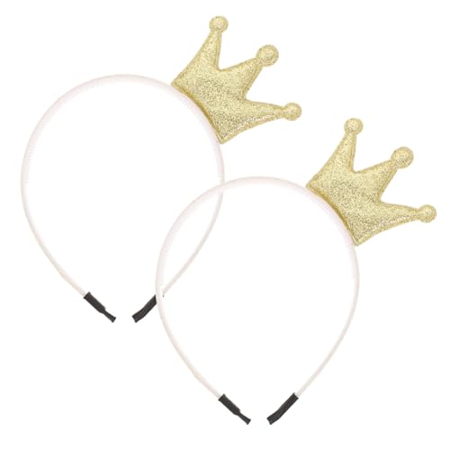 PLAFOPE 2 Stück Teiliges Glitzer Haarreif für Mädchen Goldfarbener Haarschmuck mit Crown design Party Haarreifen für Kleine Mädchen Festlicher Kopfschmuck für Geburtstag und Hochzeit PLAFOPE 2 Stück Teiliges Glitzer Haarreif für Mädchen Goldfarbener Haarschmuck mit Crown design Party Haarreifen für Kleine Mädchen Festlicher Kopfschmuck für Geburtstag und Hochzeit von PLAFOPE