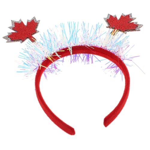 PLAFOPE 2 Stück Teiliges Kanada-tag Stirnband mit Ahornblatt-motiv Leicht zu Tragen Damen Haaraccessoire für Party und Feiertage Rotes Nationalflaggen Haarband für Frauen und Mädchen PLAFOPE 2 Stück Teiliges Kanada-tag Stirnband mit Ahornblatt-motiv Leicht zu Tragen Damen Haaraccessoire für Party und Feiertage Rotes Nationalflaggen Haarband für Frauen und Mädchen von PLAFOPE